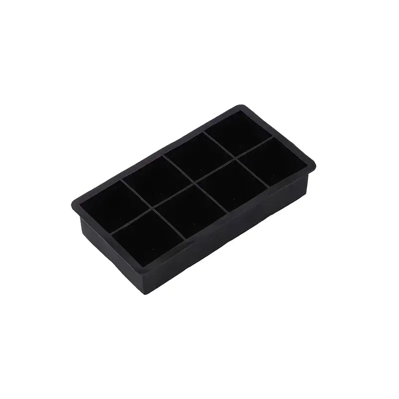 Ice cube tray cubes 8 compartments black