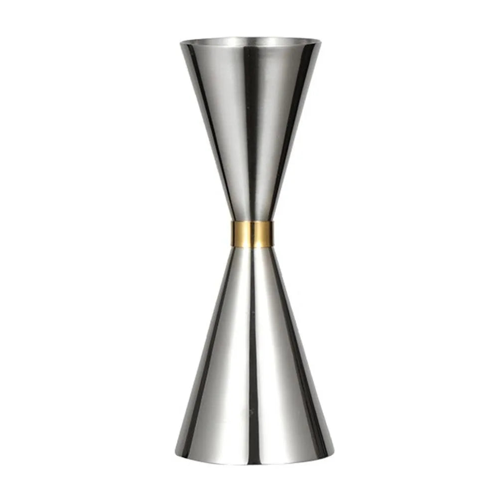 Doseur cocktail classique Inox 30/45ml sur fond blanc