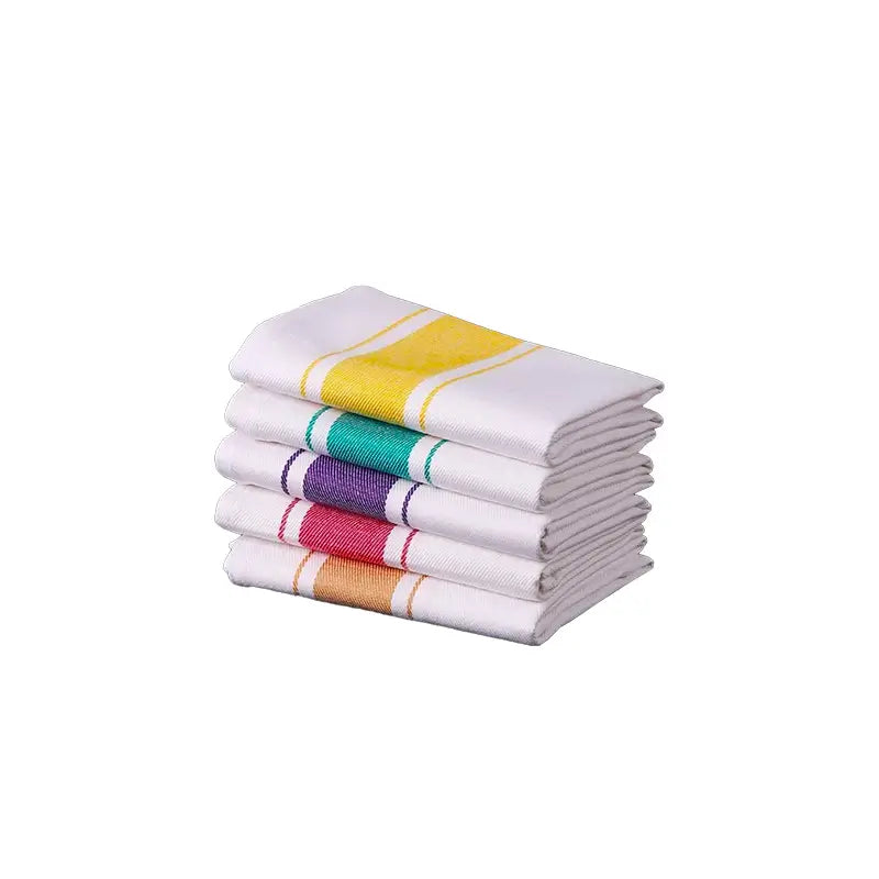 Torchons vaisselle multi-colore sur fond blanc