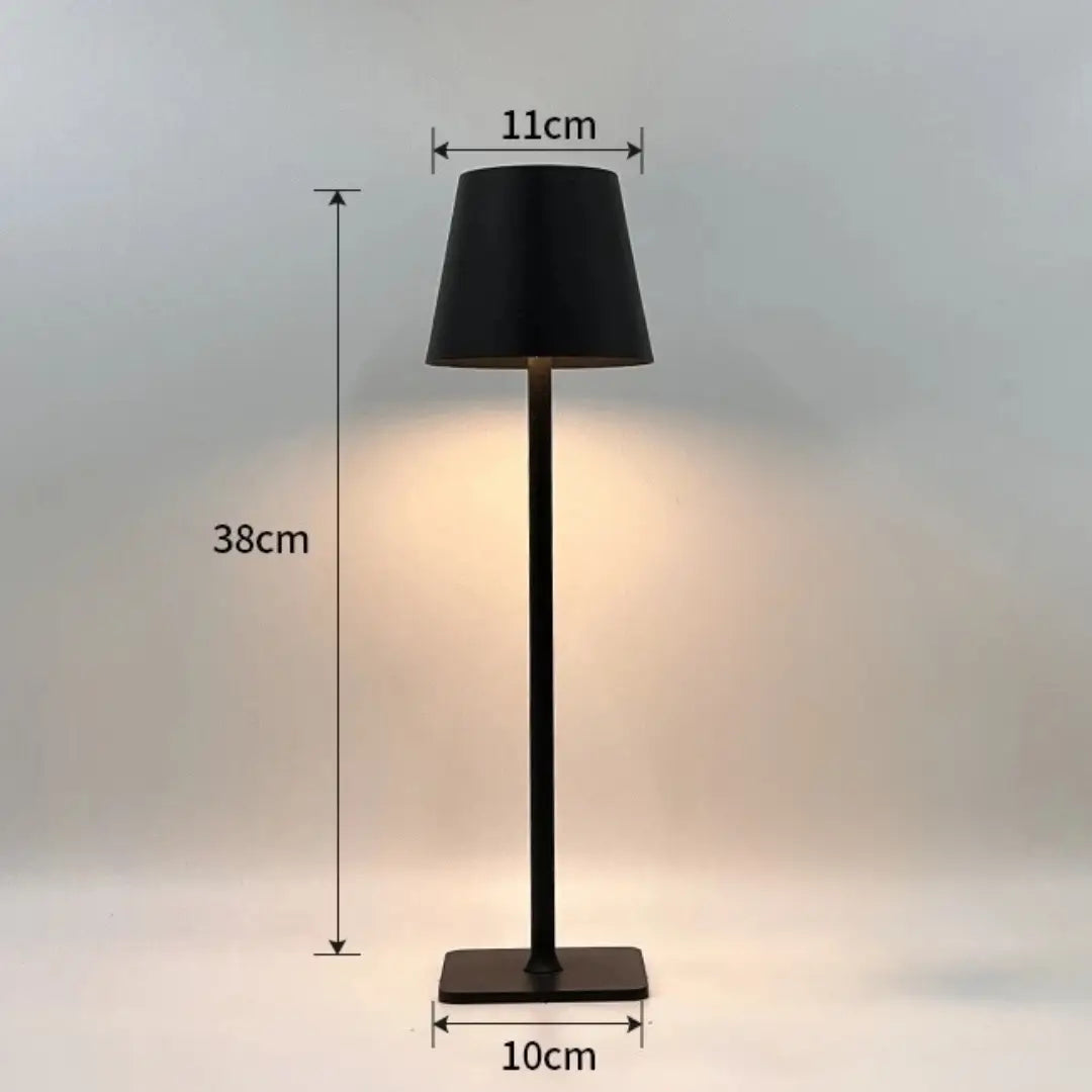 dimension lampe noire 10x38